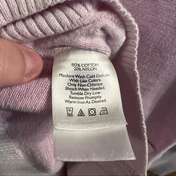 Eddie Bauer Half Zip Pink Wash Cardigan w/ Pockets Size Small - Picture 8 of 9